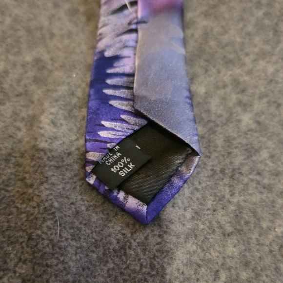 Stylish Black and Purple Tie - Picture 3 of 3